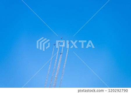 Blue impulse to fly on display 120292790