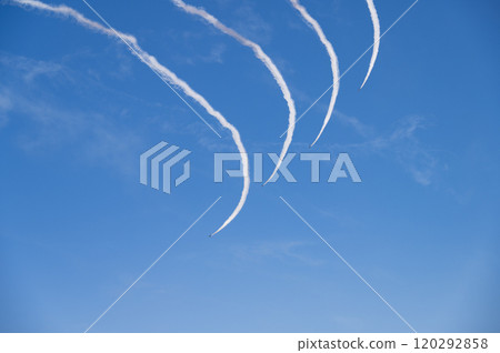 Blue Impulse performing aerobatics 120292858