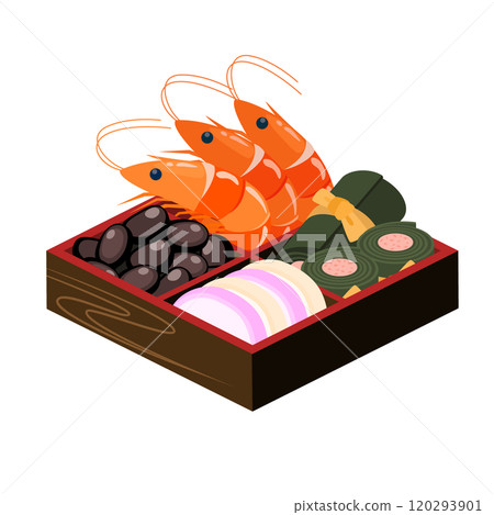 Osechi illustration set (vector) 120293901