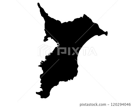 A slightly loose silhouette of Chiba Prefecture Kanto region 120294046