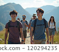 People hiking 120294235