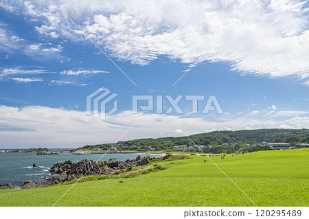 Tanesashi Coast on a sunny day 120295489
