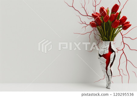 An Abstract White Background Ideal for Creative Designs and Various Media Projects 120295536