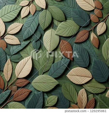 葉子圖案設計，自然的感覺 120295861