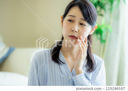 Depression Middle-aged woman Depression Middle-aged woman 120296587