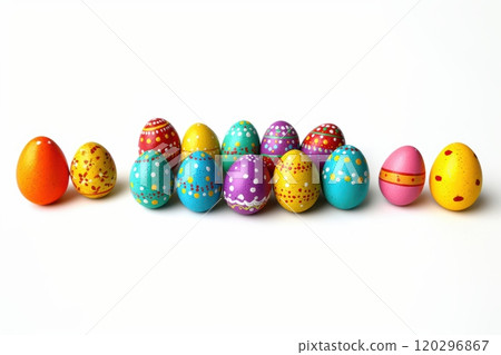 Bright and Colorful Easter Eggs Crafted for Wonderful and Festive Celebrations with Family Bright and Colorful Easter Eggs Crafted for Wonderful and Festive Celebrations with Family 120296867