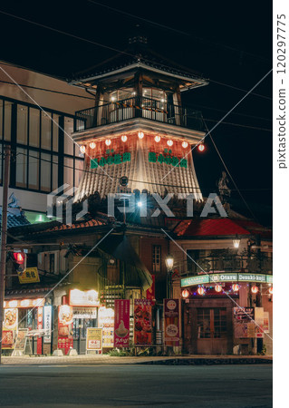 Denuki Yokocho lit up at night 120297775