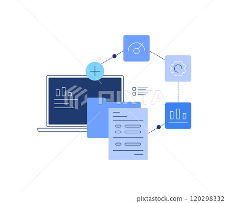 PC work and documents. File management and new file PC work and documents. File management and new file 120298332