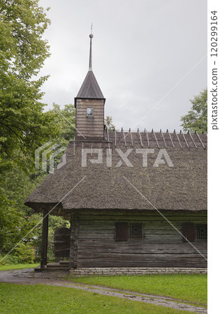Old wooden chapel at Rocca al Mare open air museum, Tallinn Old wooden chapel at Rocca al Mare open air museum, Tallinn 120299164