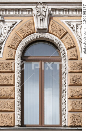 Window of an old building, Saint-Petersburg 120299177