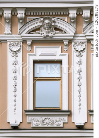 Window of an old building, Saint-Petersburg 120299178