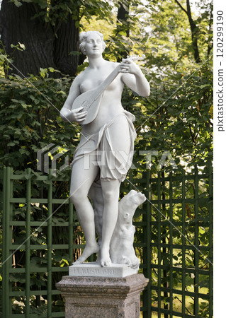Woman statue in the Summer Garden, St. Petersburg Woman statue in the Summer Garden, St. Petersburg 120299190