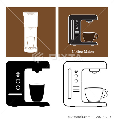 Coffee maker icon Coffee maker icon 120299703