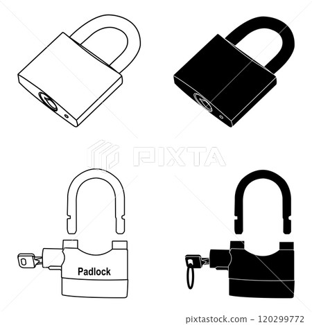 Padlock icon 120299772