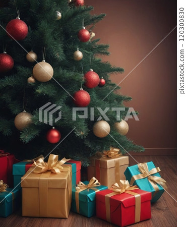 decorated christmas tree holiday background decorated christmas tree holiday background 120300830