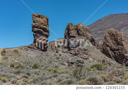 Mountain landscape. Teide finger near the Teide volcano (Tenerife, Spain) 120301155