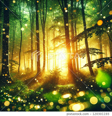 神祕的森林陽光 120301193