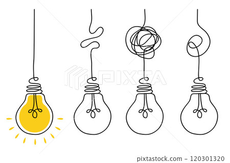 Idea concept, creative bulb sign, innovations. Keep it simple business concept for project management, marketing, creativity Idea concept, creative bulb sign, innovations. Keep it simple business concept for project management, marketing, creativity 120301320