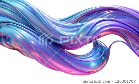 Ethereal Flow of Pink and Violet Liquids in Smooth Motion 120301707