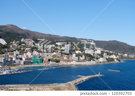 Atami City, Shizuoka Prefecture_Atami cityscape from Aijo Cape Observatory 5_January 2024 Atami City, Shizuoka Prefecture_Atami cityscape from Aijo Cape Observatory 5_January 2024 120302703