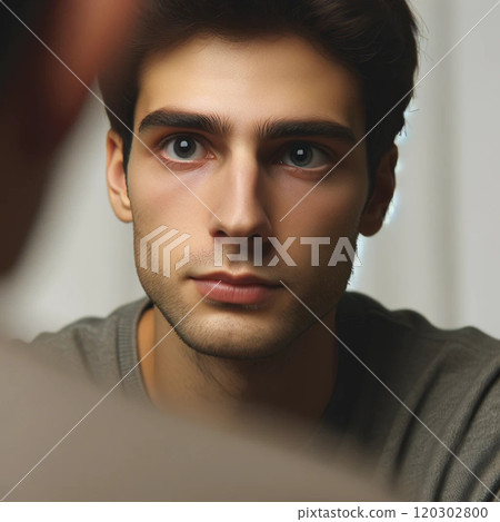 您看著對方的眼睛並專心傾聽的場景 120302800