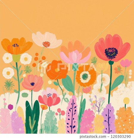 Beautiful Abstract Oil Painting Flower Bouquet Beautiful Abstract Oil Painting Flower Bouquet 120303290