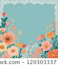 Abstract Elegant Watercolor Flower Bouquet 120303337