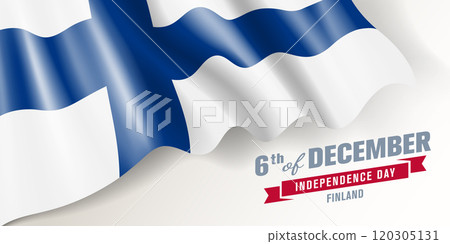 Finland independence day vector banner, greeting card Finland independence day vector banner, greeting card 120305131