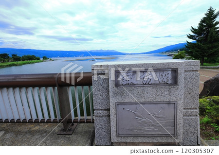 Scenery of Lake Suwa in Nagano Prefecture Scenery of Lake Suwa in Nagano Prefecture 120305307