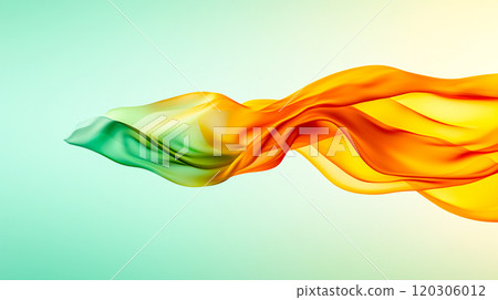 Colorful Flowing Fabric Abstract Background 120306012