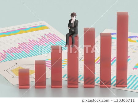 Graphs and businessmen 120306711