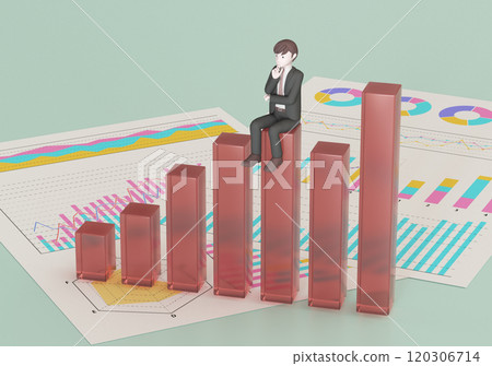 Graphs and businessmen Graphs and businessmen 120306714