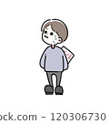Illustration of a boy who is upset after getting a zero 120306730