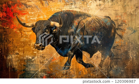 Bullfighting oil painting_2 120306987