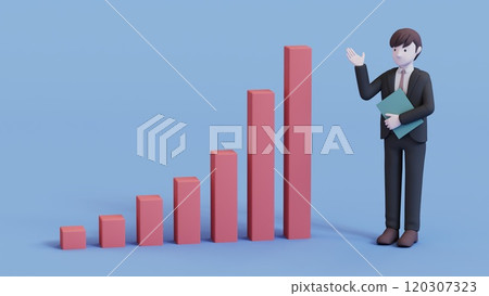 Graphs and businessmen Graphs and businessmen 120307323