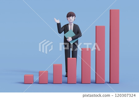 Graphs and businessmen Graphs and businessmen 120307324
