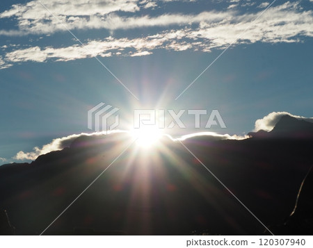 Chiayi,Taiwan, 15 Oct 2018. Sun rise at Alishan National Park 120307940