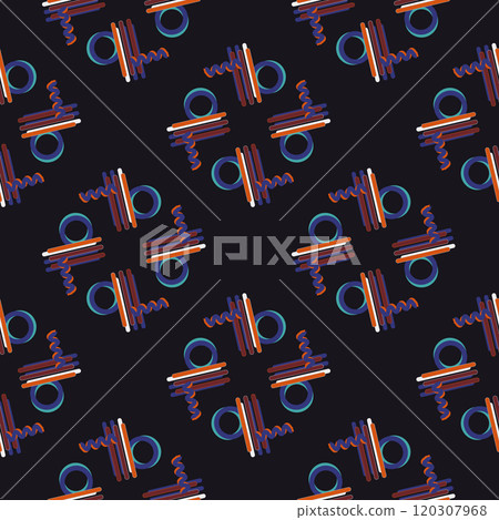 Textile motif seamless pattern. Lux fabric design textile swatch ladies dress, man shirt all over print block.  120307968