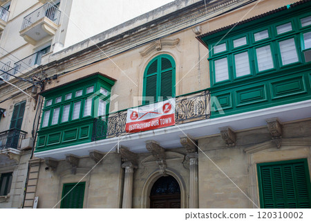 Stop destroying our town banner in Sliema, Malta 120310002