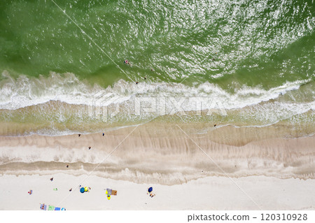 surf, waves on the seashore, top view surf, waves on the seashore, top view 120310928