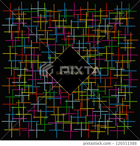 Abstract unique beautiful background with many colored dots design 120311388