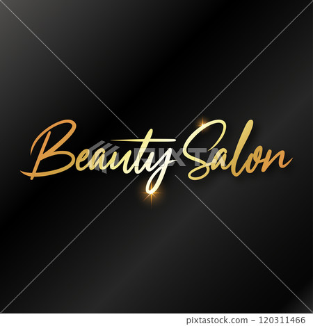 Beauty salon golden unique elegant sign banner Beauty salon golden unique elegant sign banner 120311466