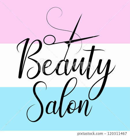 Beauty salon sign and hair salon unique design 120311467