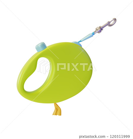 3d Dog or Cat Roulette Pet Concept Cartoon Design Style Isolated on a White Background. Vector illustration of Retractable Leash 3d Dog or Cat Roulette Pet Concept Cartoon Design Style Isolated on a White Background. Vector illustration of Retractable Leash 120311999