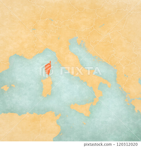 Map of Italian Peninsula - Corsica Map of Italian Peninsula - Corsica 120312020