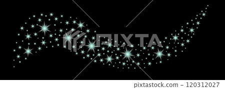 Flying shiny stars , sparkling Christmas confetti. Shimmering beautiful abstract template. Glittery holiday blurred vector background. 120312027