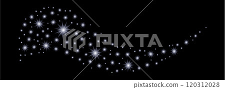 Flying shiny stars, blurry, sparkling Christmas confetti. Shimmering beautiful abstract template. Glittery festive holiday vector background. Flying shiny stars, blurry, sparkling Christmas confetti. Shimmering beautiful abstract template. Glittery festive holiday vector background. 120312028