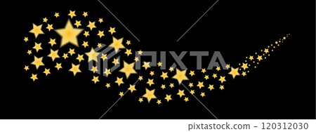 Flying golden stars blurred, sparkling Christmas confetti. Magical shining stars. Glittery holiday vector background. Flying golden stars blurred, sparkling Christmas confetti. Magical shining stars. Glittery holiday vector background. 120312030
