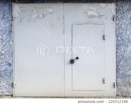 old metal warehouse door, hangar old metal warehouse door, hangar 120312190
