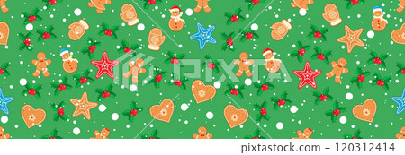 Christmas seamless banner. Christmas seamless banner. 120312414
